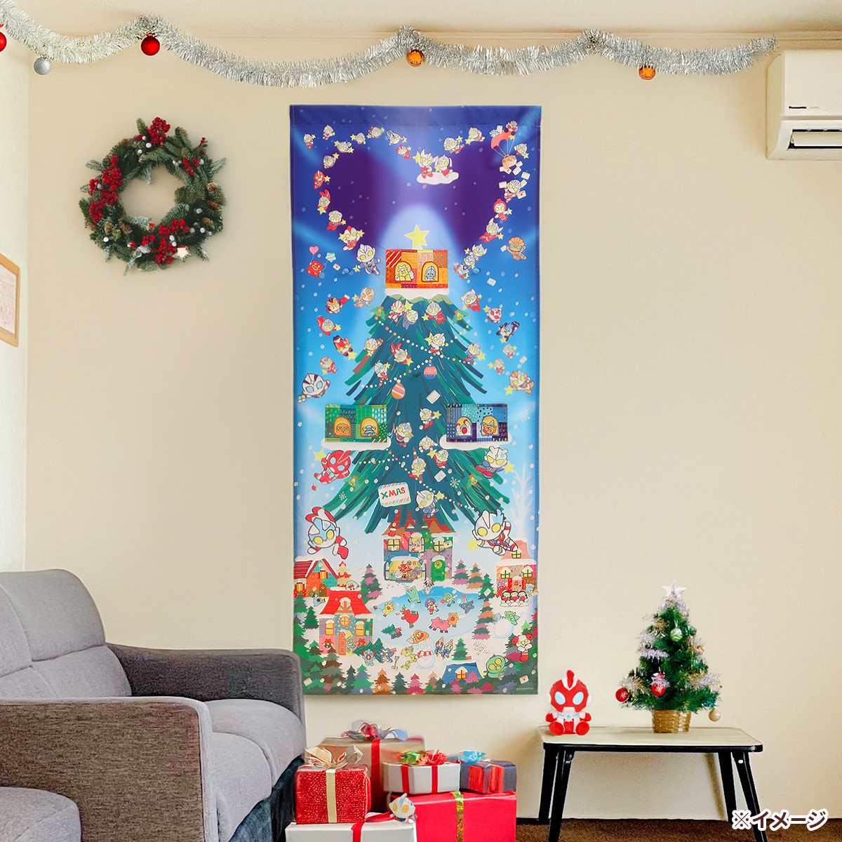 クリスマスイベント限定 タペストリー M78ウルトラマン クリスマスタペストリー 《ウルトラマンSHOP