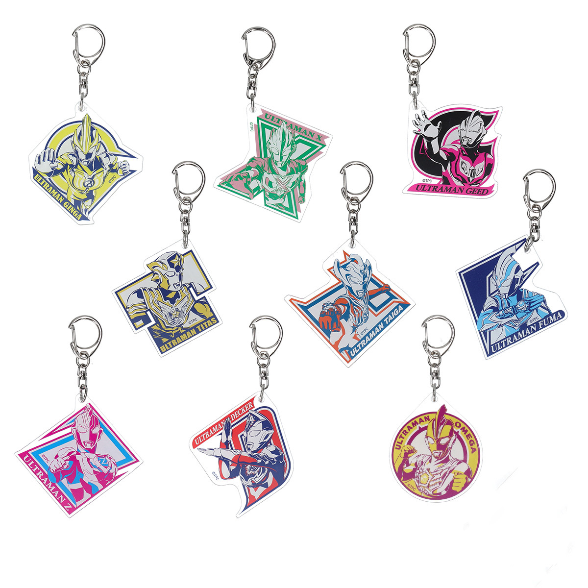 ウルトラヒーローズイニシャルキーホルダー1 54482 全9種コンプリート