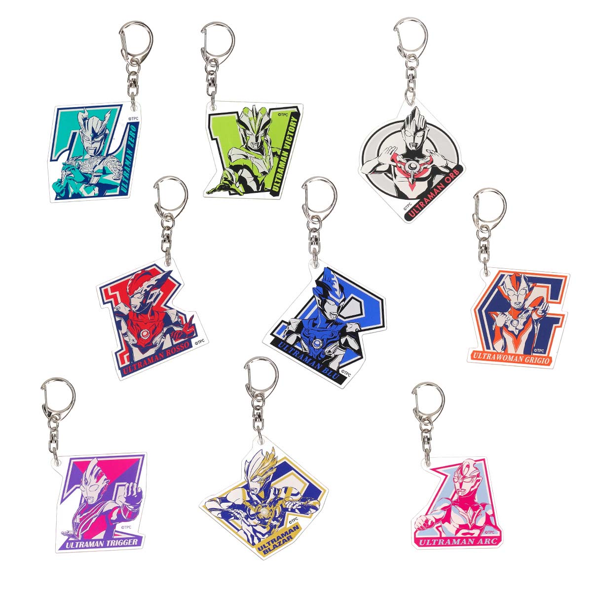 ウルトラヒーローズイニシャルキーホルダー2 54527 全9種コンプリート