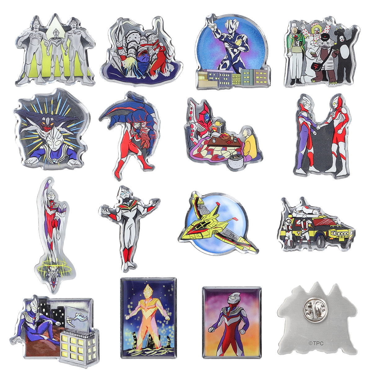ウルトラピンズワールド ウルトラマンティガver. 全15種 コンプリート