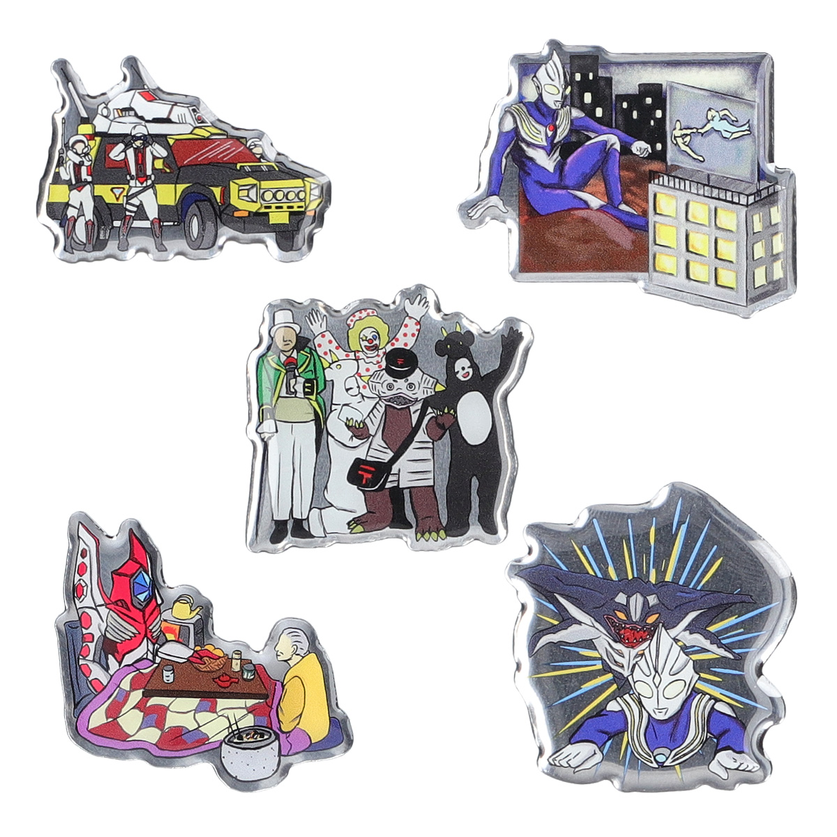 ウルトラピンズワールド ウルトラマンティガver. 全15種 コンプリート