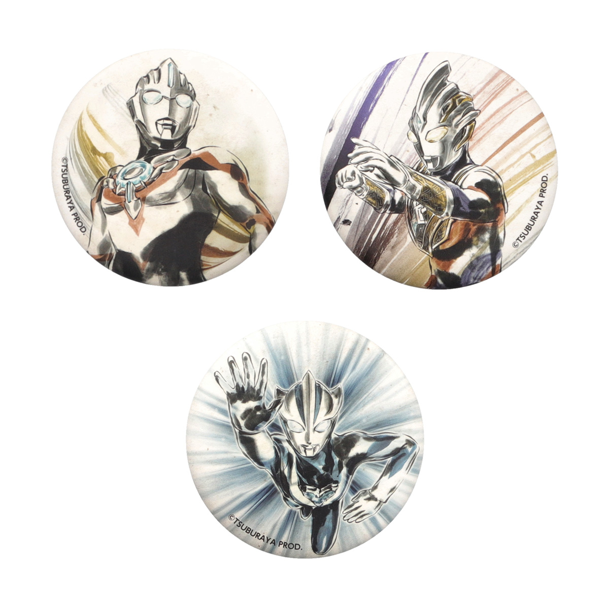 ウルトラマン マット缶バッジコレクション (水墨画風アート) 全12種