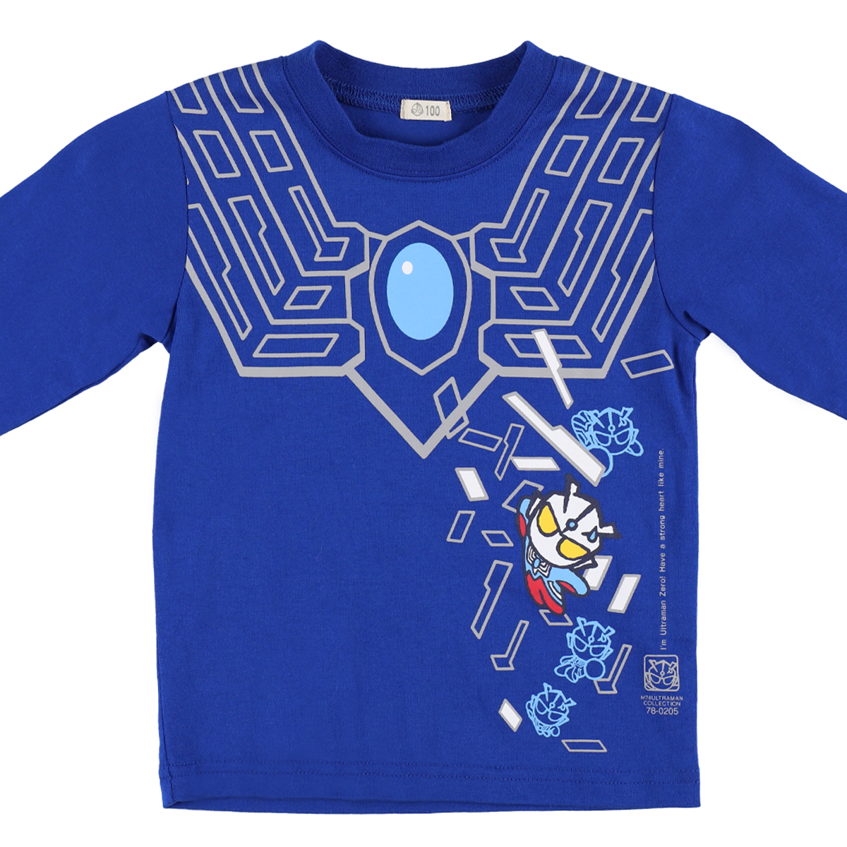 M78ウルトラマン 長袖 なりきりTシャツ ウルトラマンゼロ ブルー 48444 