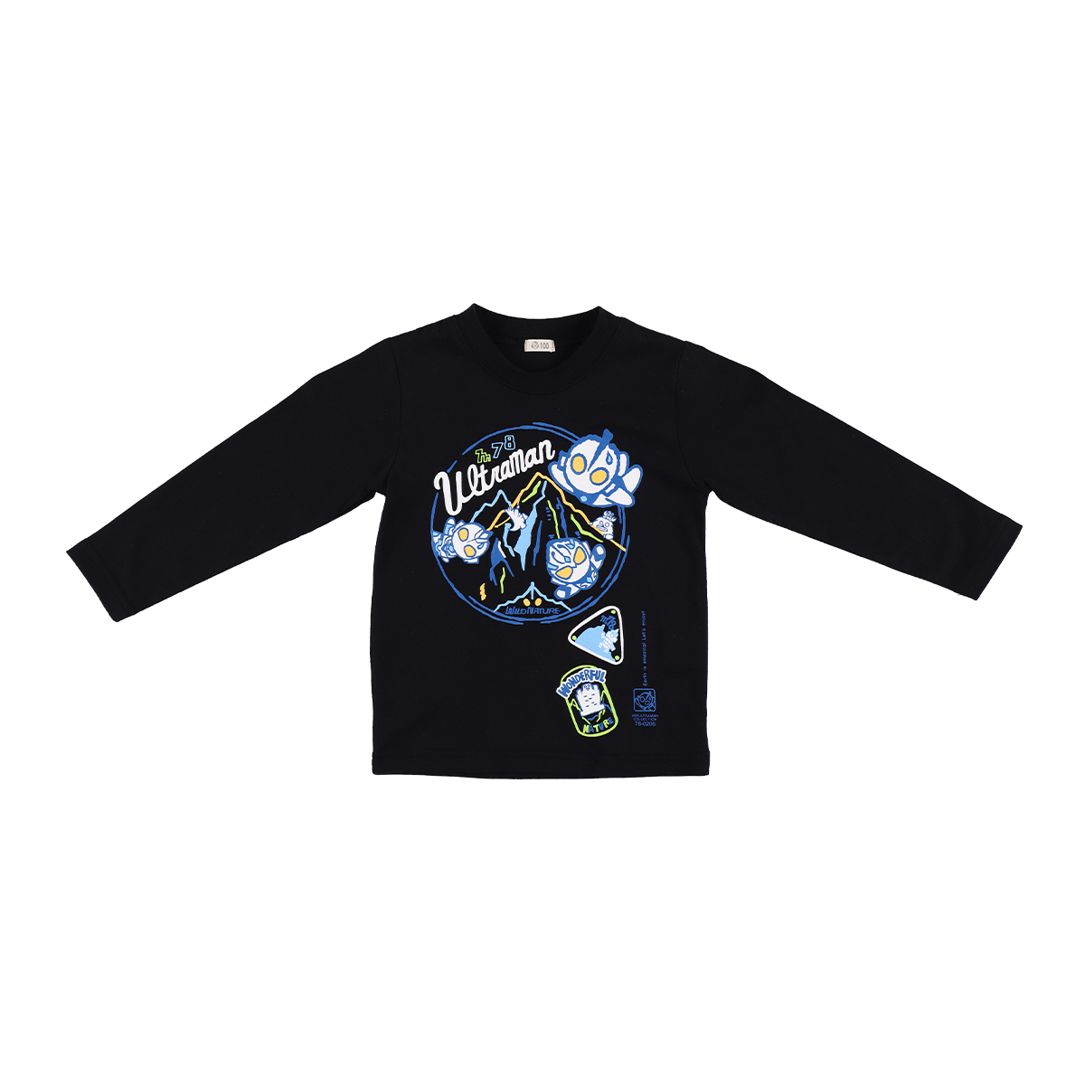 M78ウルトラマン 長袖Tシャツ マウンテン ブラック 48448 