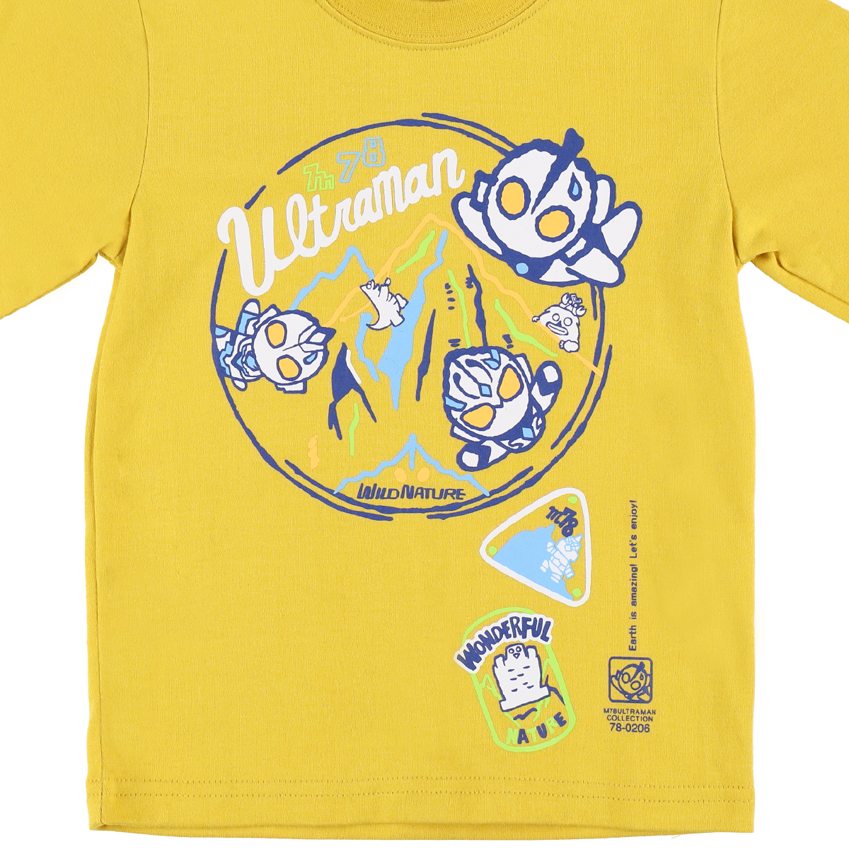 M78ウルトラマン 長袖Tシャツ マウンテン イエロー 48452  