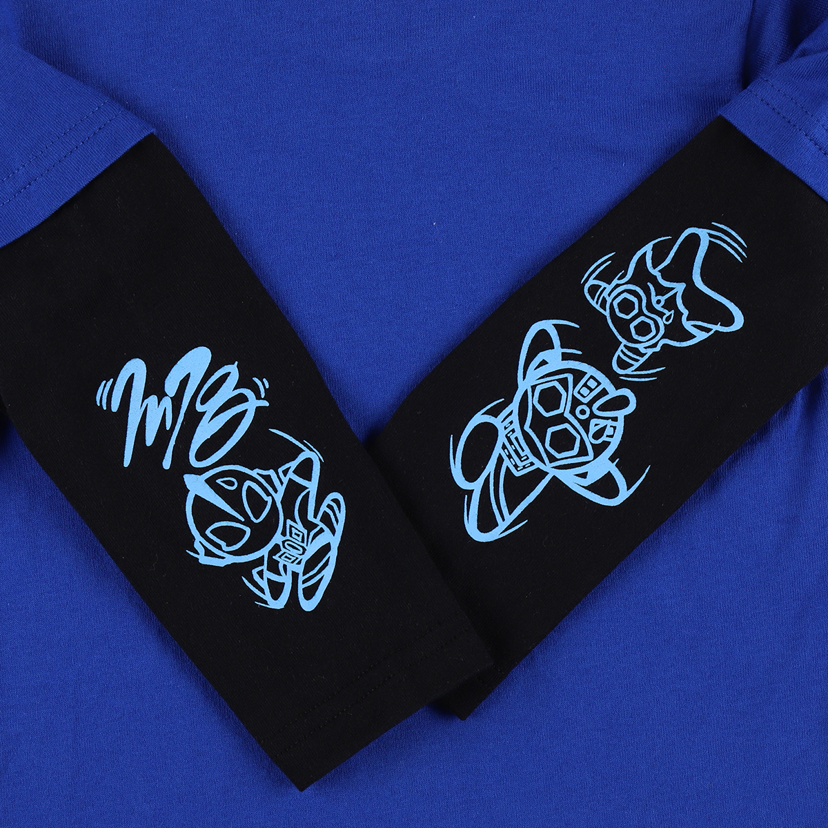 M78ウルトラマン レイヤード 長袖Tシャツ なかま ブルー 48456 
