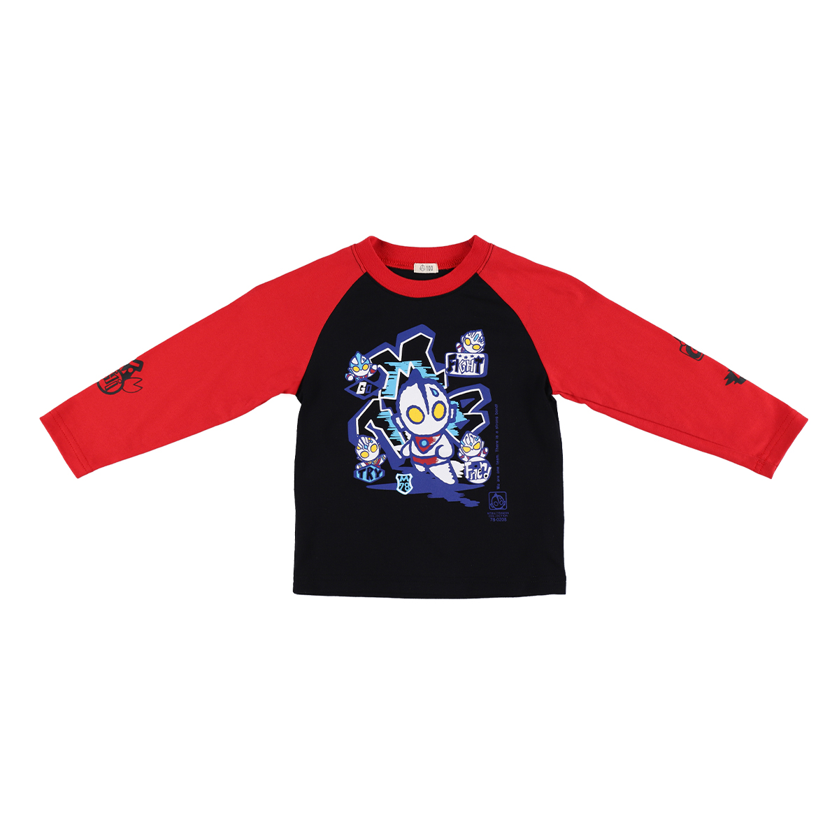 M78ウルトラマン ラグラン長袖Tシャツ M78 レッド 48464 
