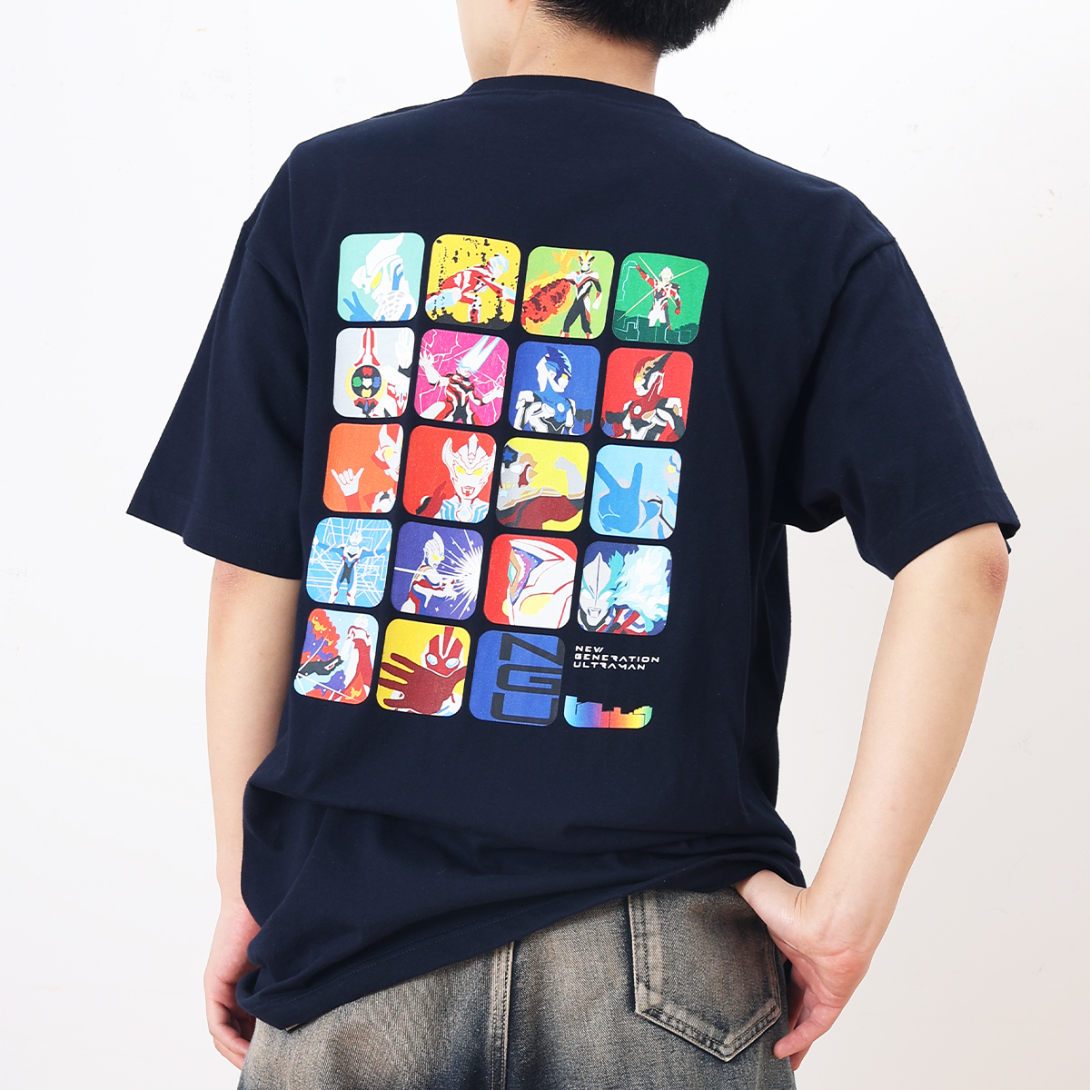 カラー ウルトラマン 350 KOLOR ソフビ Tシャツ MARUSAN 紺 IMGP3760.jpg