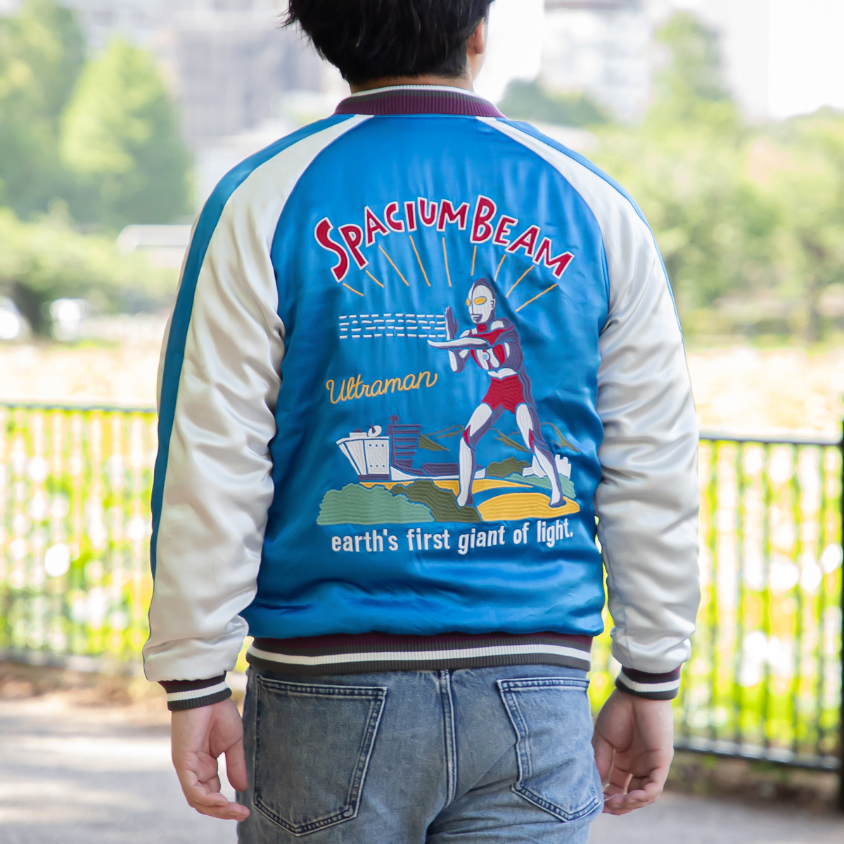 スカジャン ULTRAMAN SPACIUM BEAM M ～ XL 54077《ウルトラマンSHOP