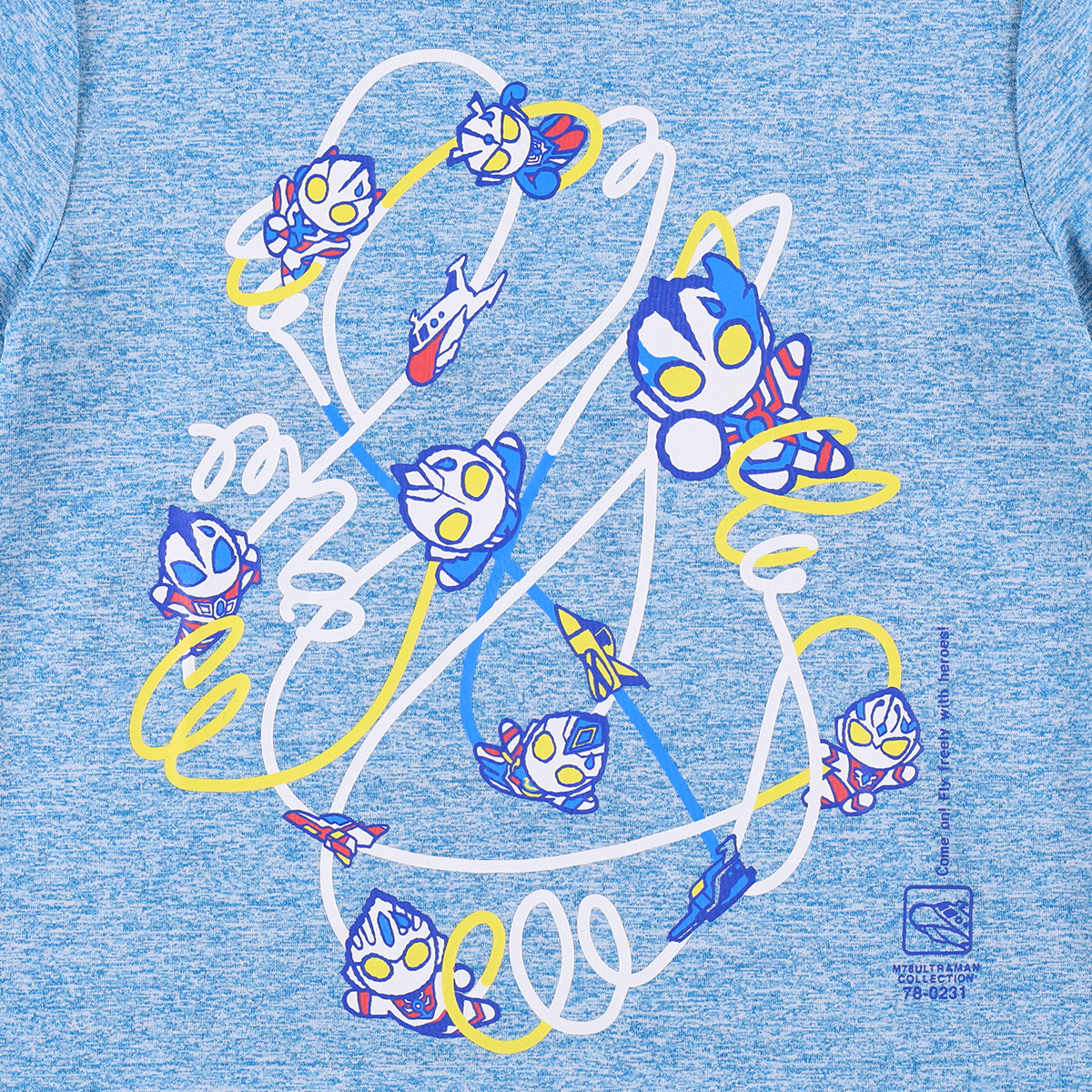 M78ウルトラマン Tシャツ フリーダム 杢サックス 54193 《ウルトラマン