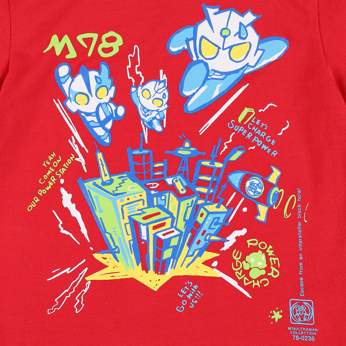 M78ウルトラマン Tシャツ みんなを守る！ レッド 54233 《ウルトラマン