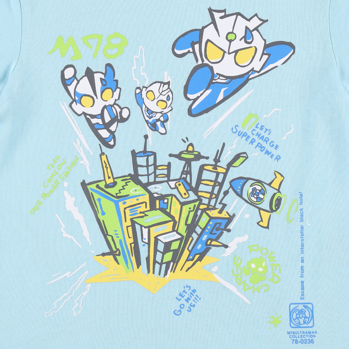 M78ウルトラマン Tシャツ みんなを守る！ サックス 54237