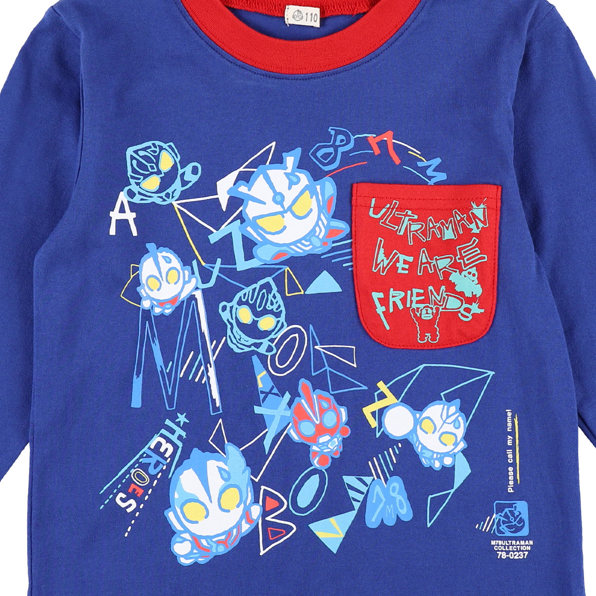 M78ウルトラマン 長袖Tシャツ フレンズ パープルブルー 55581