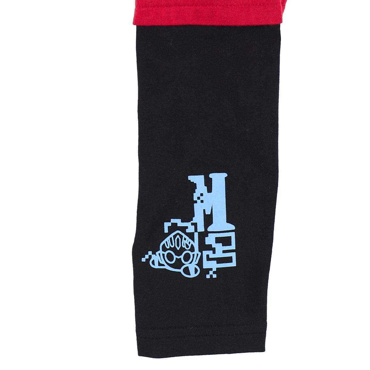 M78ウルトラマン レイヤード 長袖Tシャツ ピクセル レッド 55593