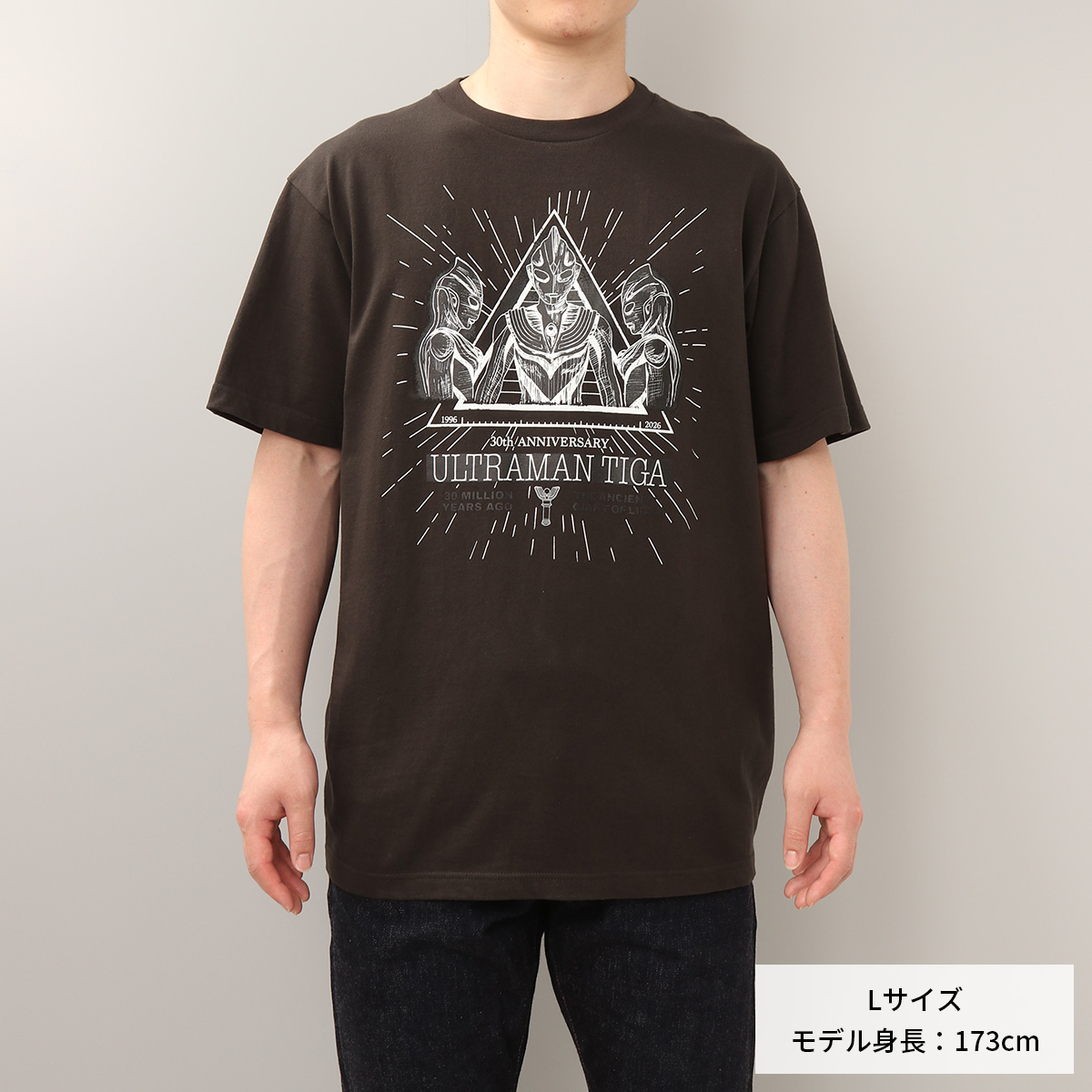 Tシャツ ウルトラマンティガ 30th Anniversary スモークブラック 55907